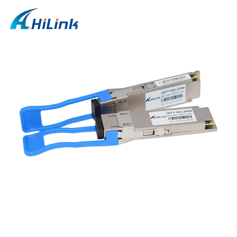 Transceiver Optik QSFP+ 40Gb/s 20km Hot Pluggable dengan Konektor LC Dupleks dan DDM untuk Operasi 0°C hingga 70°C