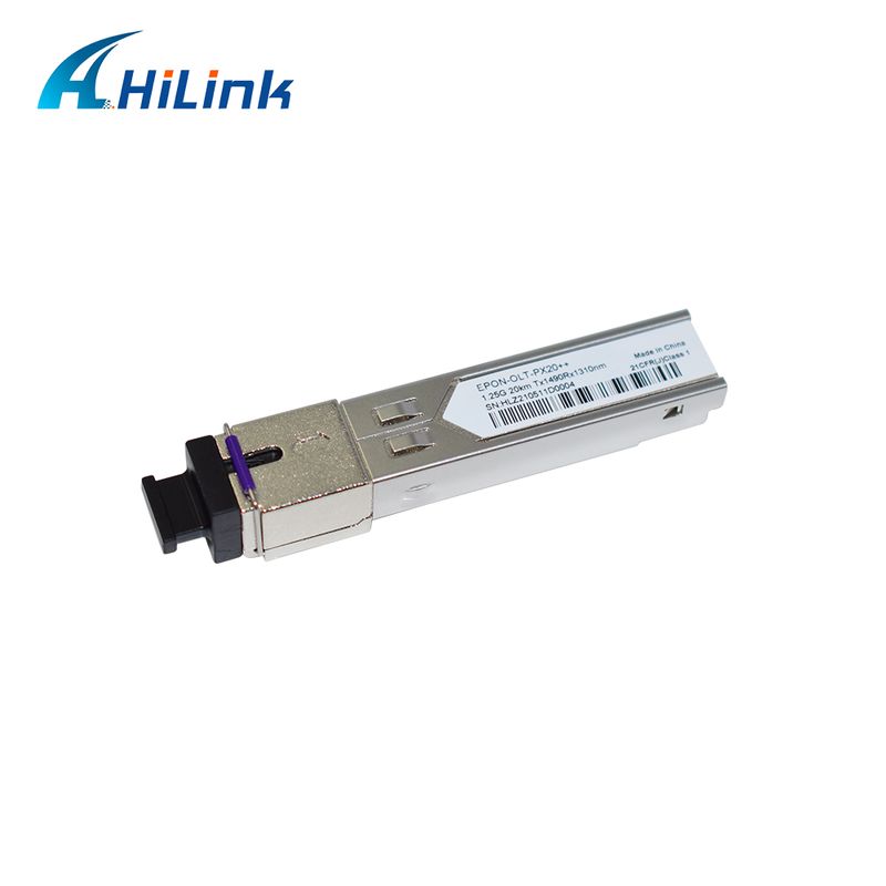 EPON OLT SFP Transceiver dengan PX20+ PX20++ PX20+++ untuk 1.25Gbps Data Rate dan 20KM Transmission