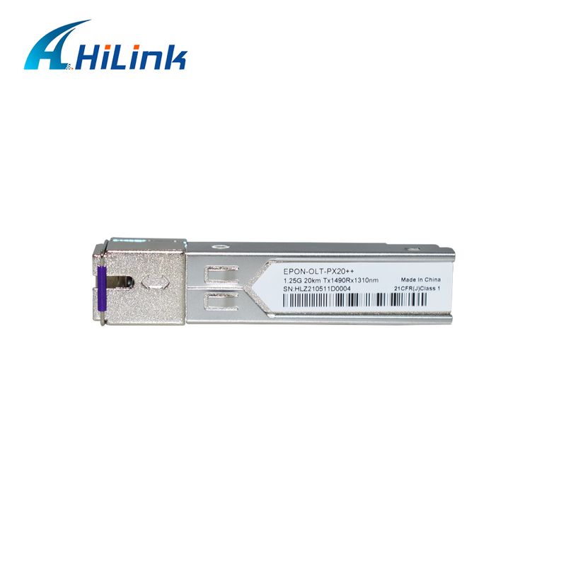 EPON OLT SFP Transceiver dengan PX20+ PX20++ PX20+++ untuk 1.25Gbps Data Rate dan 20KM Transmission