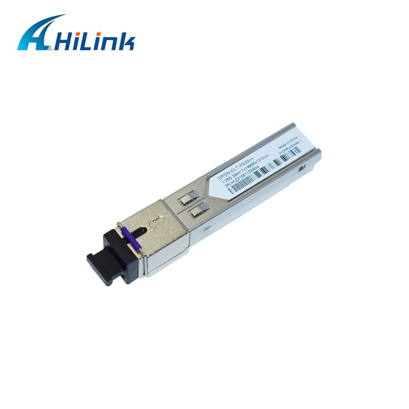 EPON OLT SFP Transceiver dengan PX20+ PX20++ PX20+++ untuk 1.25Gbps Data Rate dan 20KM Transmission