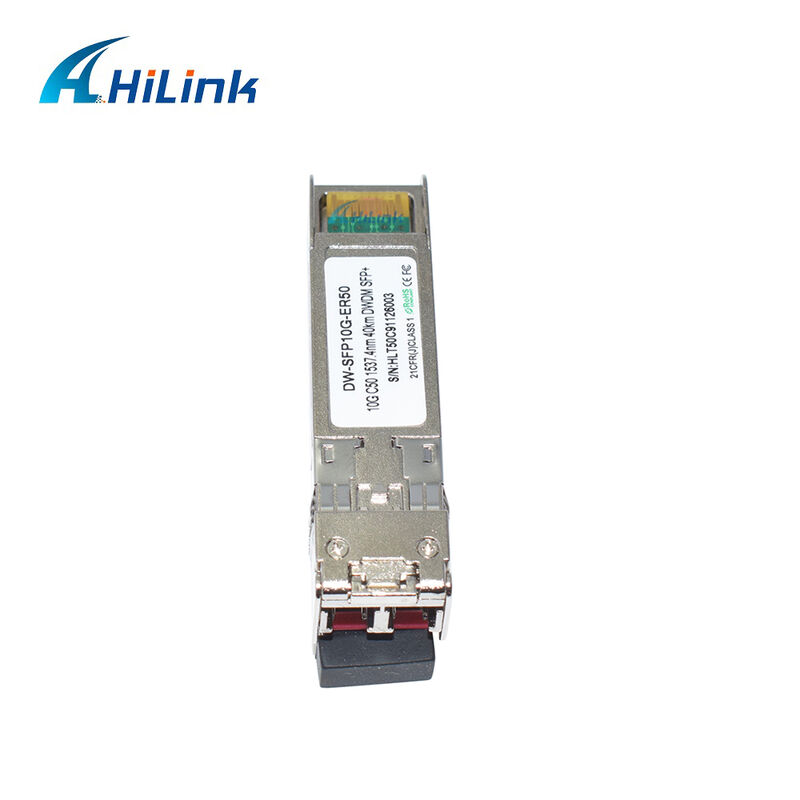 Hilink 10Gb SFP+ DWDM SFP 100GHz CH17~61 Opsional 40km Transceiver Optical Module Duplex LC Komersial Industri