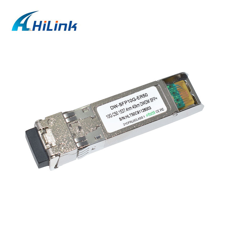 Hilink 10Gb SFP+ DWDM SFP 100GHz CH17~61 Opsional 40km Transceiver Optical Module Duplex LC Komersial Industri