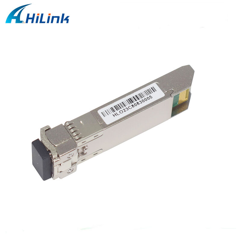 Modul Transceiver Optik Hilink 10Gb SFP+ DWDM SFP 100GHZ CH17~61 Opsional 80km Duplex LC Komersial Industri