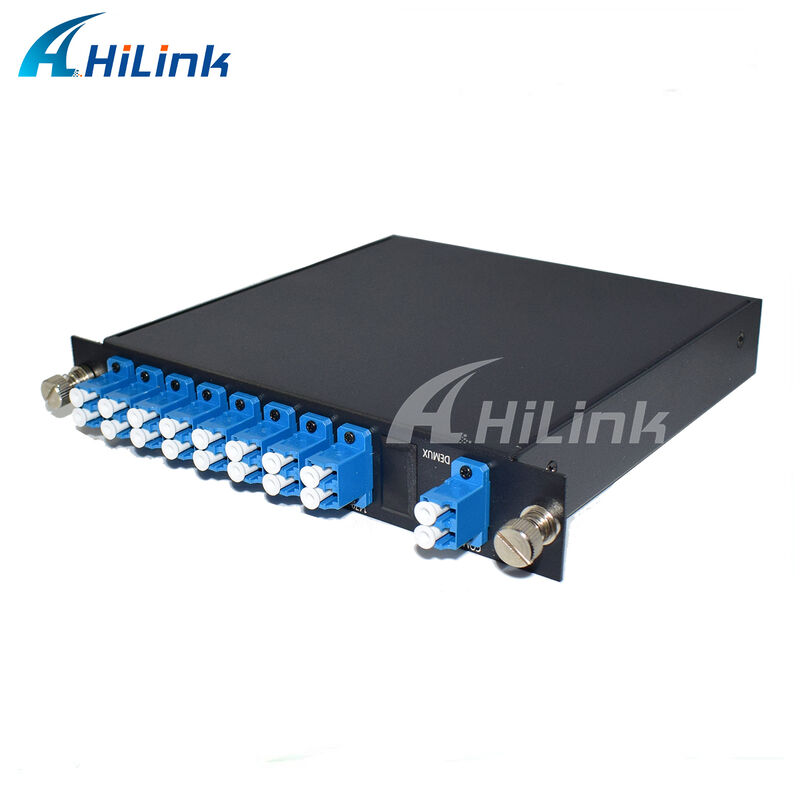 8 Saluran CWDM 1470-1610nm Mux Demux dengan Monitor dan Port Ekspansi Dual Fiber LC/UPC