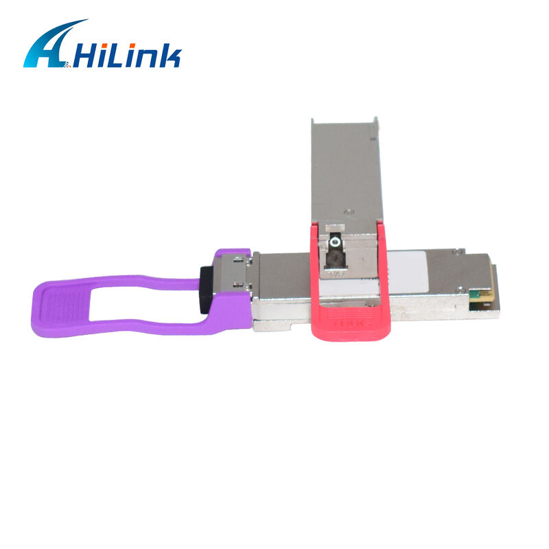 Hilink HL-QSFP28-100G-UD-20 100Gb/s 20km QSFP28 BIDI LR1 Optical Transceiver Module dengan Hot Pluggable LC Connector