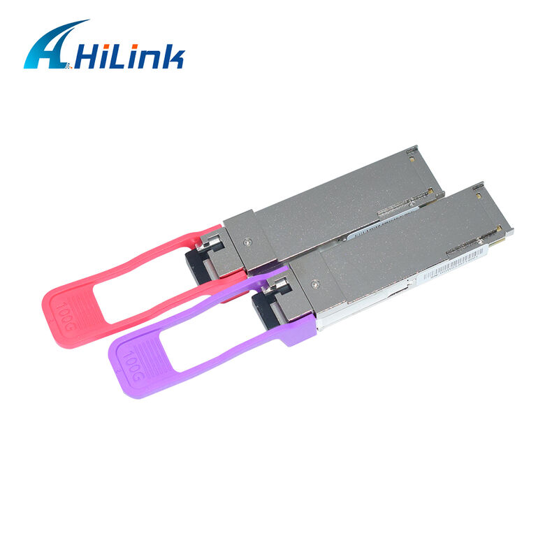 Hilink HL-QSFP28-100G-UD-20 100Gb/s 20km QSFP28 BIDI LR1 Optical Transceiver Module dengan Hot Pluggable LC Connector