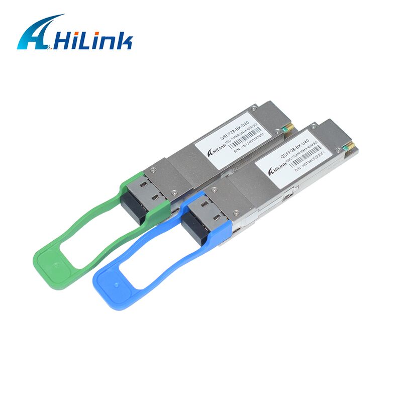 Hilink QSFP28-BX-UD40 100G BiDi Optical Transceiver dengan Jarak 40km untuk Aplikasi Pusat Data
