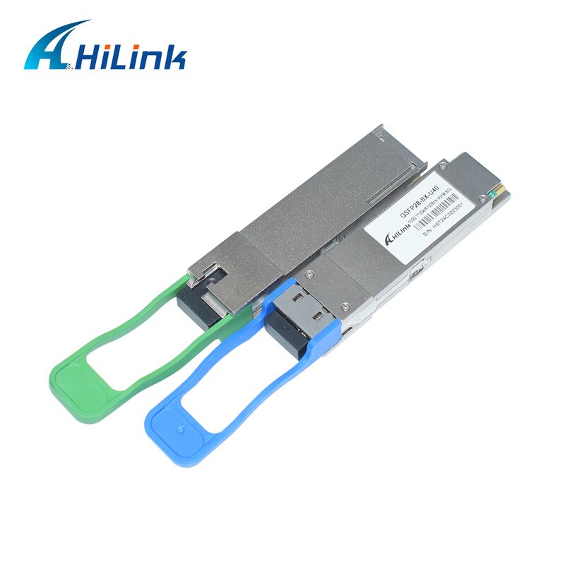 Hilink QSFP28-BX-UD40 100G BiDi Optical Transceiver dengan Jarak 40km untuk Aplikasi Pusat Data