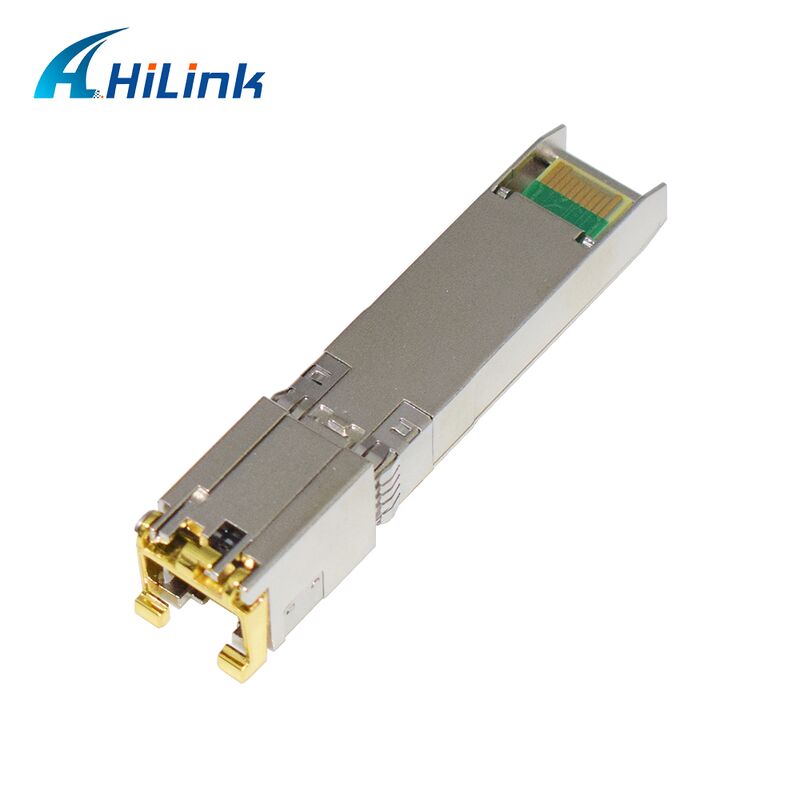 Hilink 10G Data Rate SFP+ Transceiver dengan jarak 30M/80M dan RoHS Compliant 10GBASE-T Copper Module