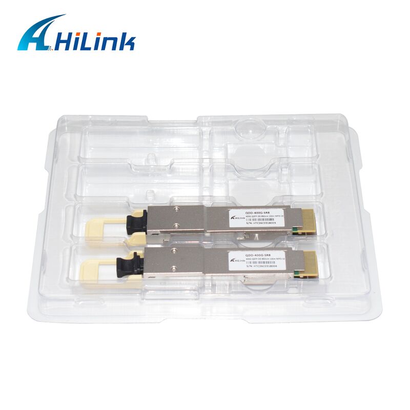 Hilink QDD-400G-SR8 Multi-mode 850nm 400G BASE-SR8 QSFP-DD Transceiver, With Diagnostic Monitoring