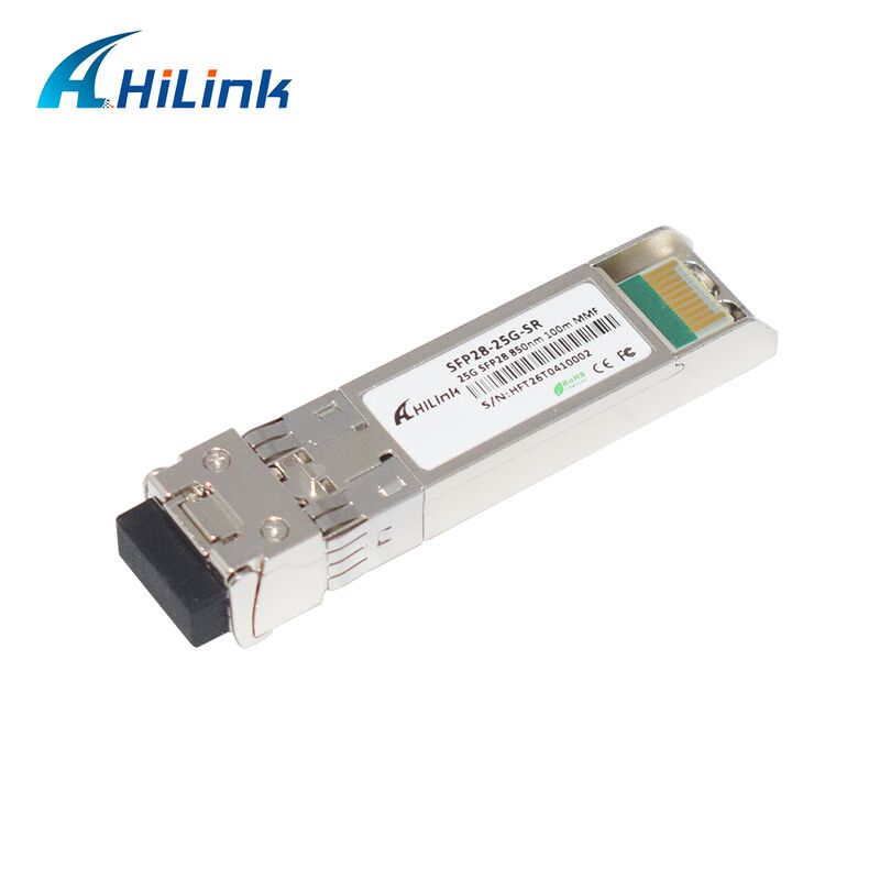 HL-SFP28-25G-SR 25G SFP28 SR Dual LC Transceiver dengan Laju Data 25Gbps Jarak 100m dan Panjang Gelombang 850nm
