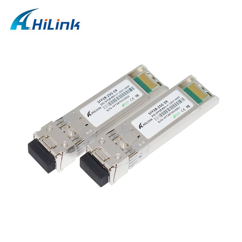 HL-SFP28-25G-SR 25G SFP28 SR Dual LC Transceiver dengan Laju Data 25Gbps Jarak 100m dan Panjang Gelombang 850nm