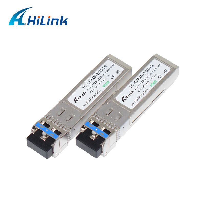 HL-SFP28-LR-10KM 25G SFP28 Transceiver dengan jarak transmisi 10km, kecepatan data 25,78Gbps, dan konsumsi daya rendah <1.2W