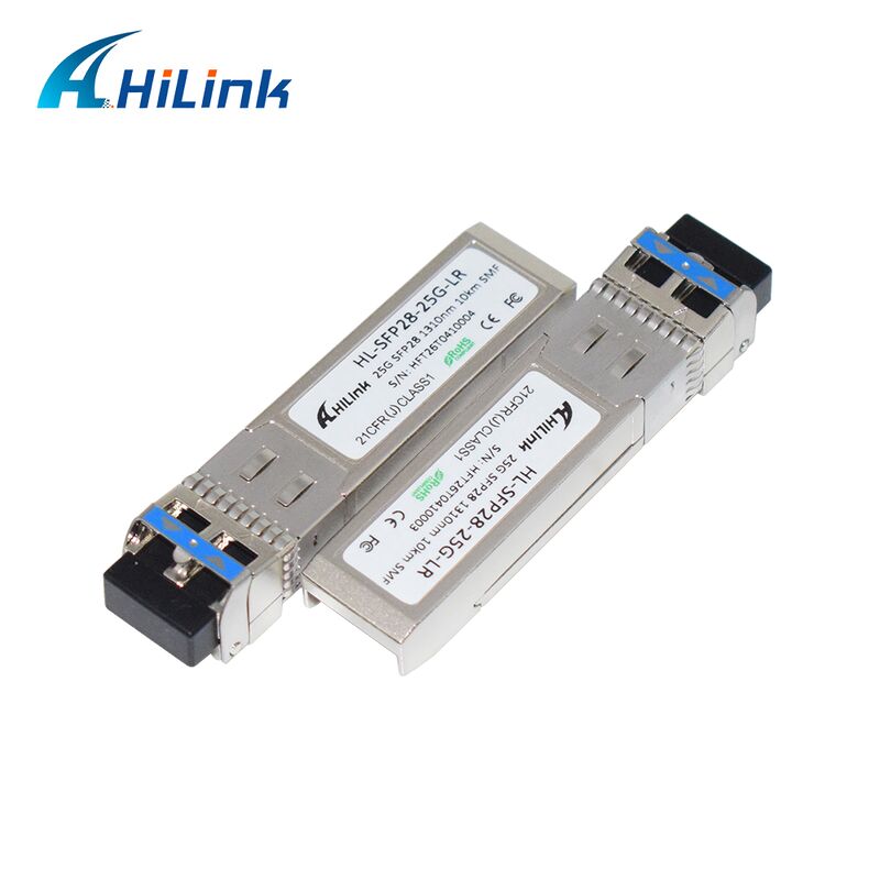 HL-SFP28-LR-10KM 25G SFP28 Transceiver dengan jarak transmisi 10km, kecepatan data 25,78Gbps, dan konsumsi daya rendah <1.2W
