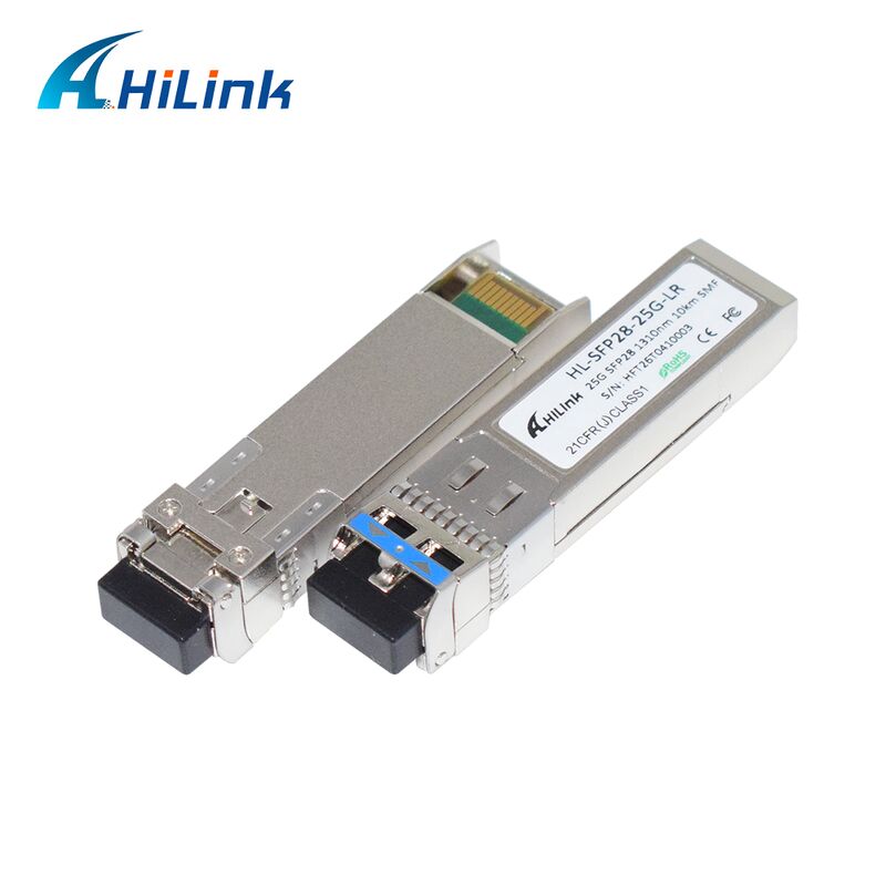 HL-SFP28-LR-10KM 25G SFP28 Transceiver dengan jarak transmisi 10km, kecepatan data 25,78Gbps, dan konsumsi daya rendah <1.2W