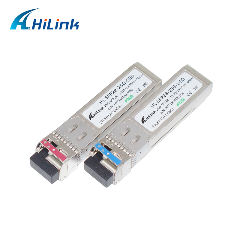 25Gb/s 50Km SFP28 BIDI Transceiver APD+PIN LC Connector SFP28 Optical Module DOM