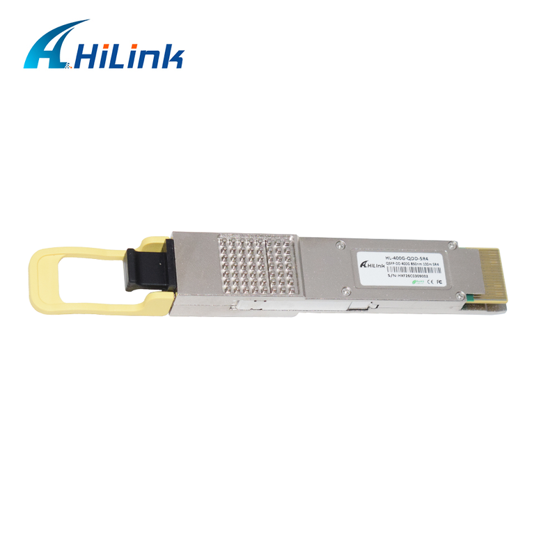 Hilink Kompatibel 400G QSFP-DD SR4 Optical Module dengan MPO-12 Connector untuk 100m Transmission