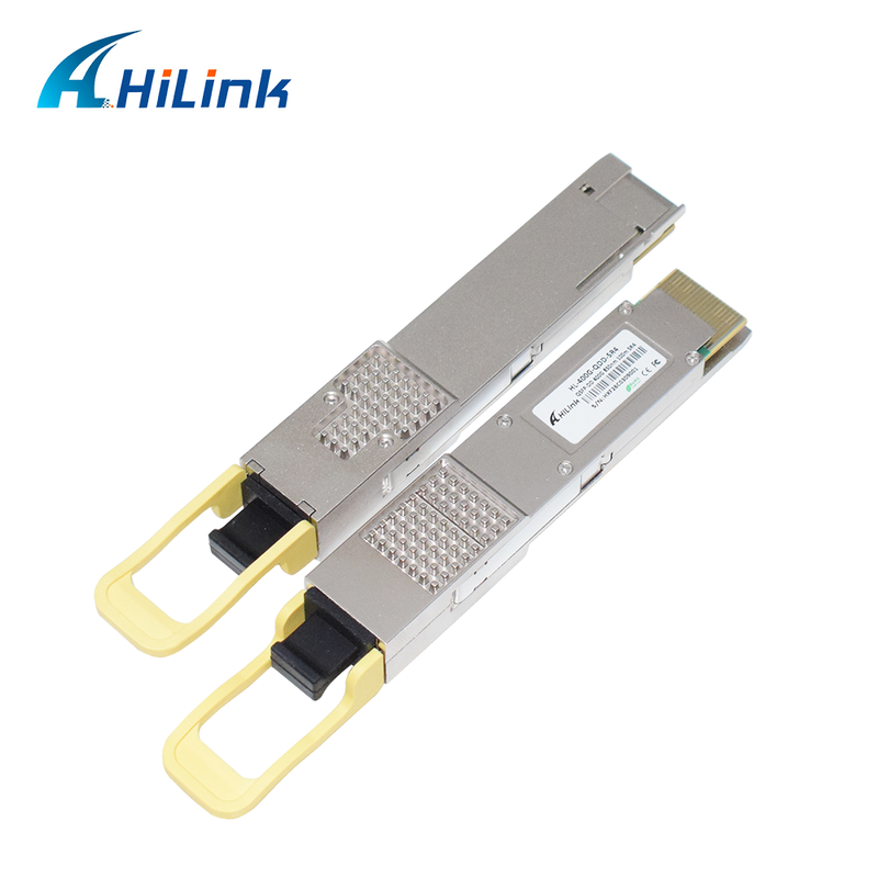 Hilink Kompatibel 400G QSFP-DD SR4 Optical Module dengan MPO-12 Connector untuk 100m Transmission