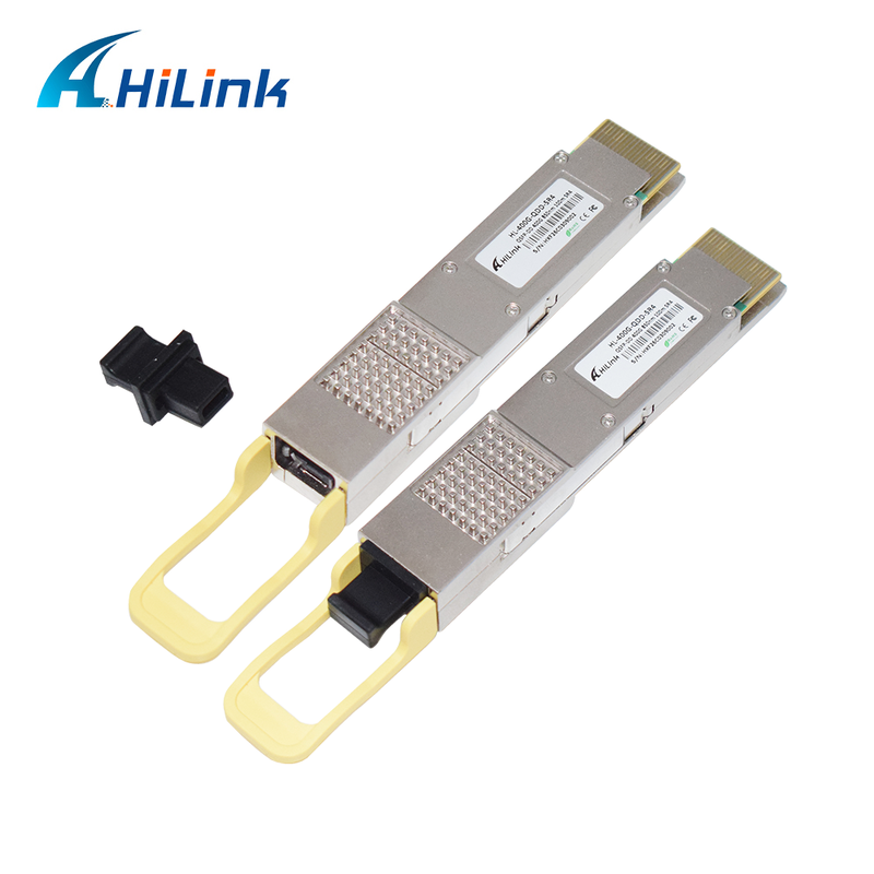 Hilink Kompatibel 400G QSFP-DD SR4 Optical Module dengan MPO-12 Connector untuk 100m Transmission