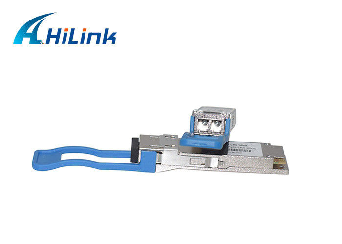 Duplex LC 100GBASE-LR4 QSFP + Transceiver QSFP28 LR4 Untuk Single Mode Fiber Link Systerm