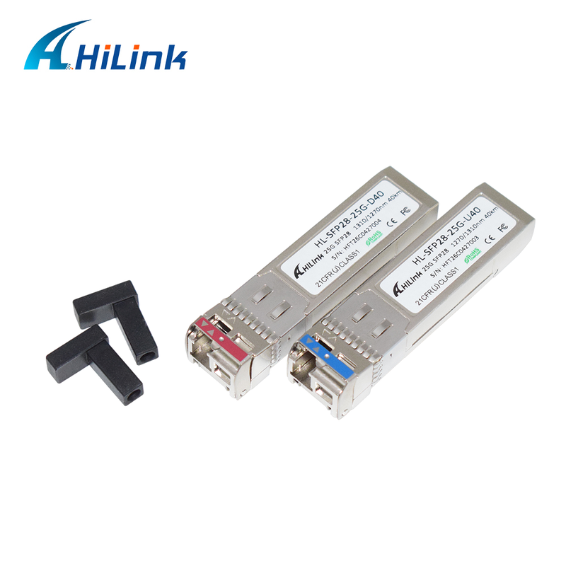 25GBASE SFP28 25G BIDI 10KM 1270/1330nm DML+PIN LC Modul Optik Transceiver DOM