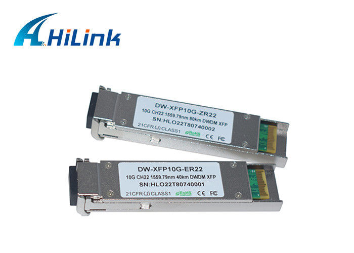 Kompatibel Cisco 10G XFP Transceiver, XFP 10G ZR 1550nm 80km disetel Dengan LC Connector