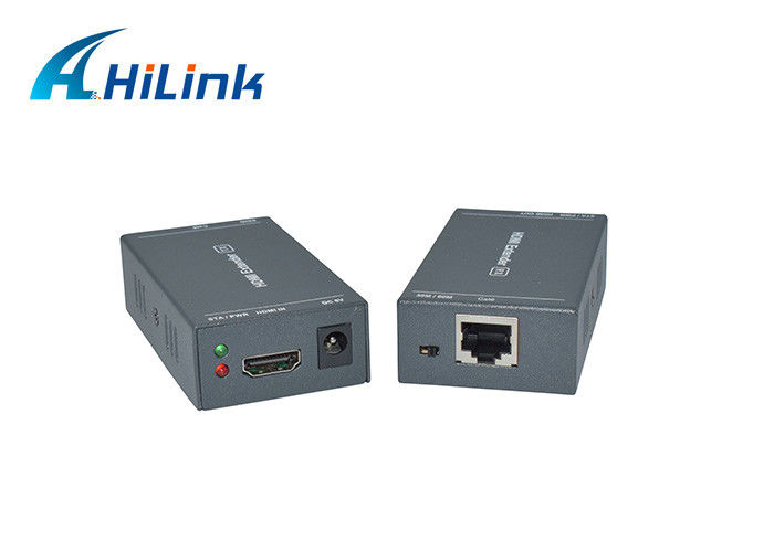 HDMI UTP Extender Fiber Media Converter 1920 * 1080 Sinyal 3D RJ45 Kabel CAT6 Tunggal