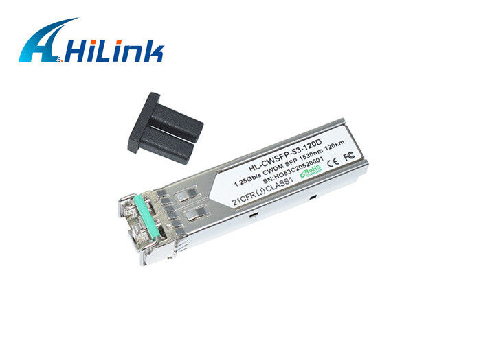 CWDM MUX SFP Transceiver Module 1000base 1.25G 120KM 1530nm DOM LC Connector