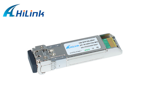 Modul Transceiver Serat Optik Hilink 10G SFP + CWDM ZR 80KM Jarak Jauh 1470-1610