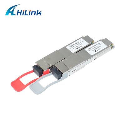 LC Simplex BiDi QSFP28 Transceiver 1280/1310nm 4WDM 20KM Serat Tunggal Mode Tunggal DDM