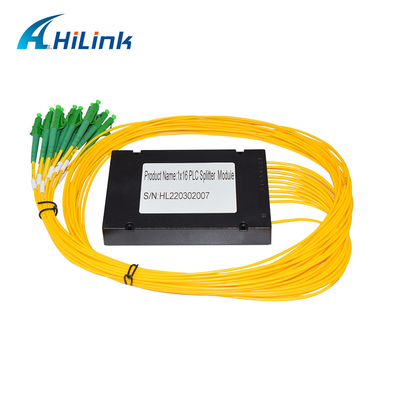 1X16 Single Mode PLC Optical Splitter ABS Box 3mm Konektor Kabel LC / APC