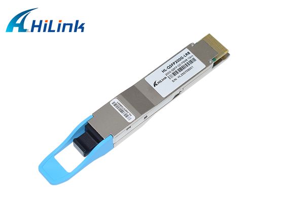 Transceiver Optik QSFP DD PSM8 10km 200G MPO16 dengan DDM/DOM Panjang Gelombang 1310nm untuk Integrasi Jaringan yang Mulus