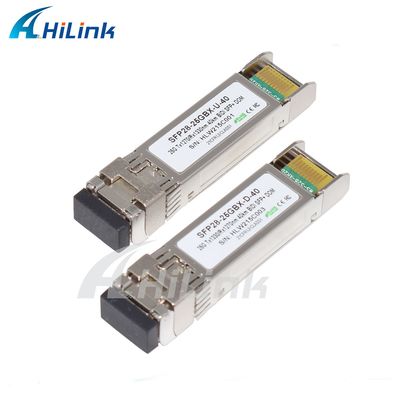 25Gbps BIDI 40KM 1270/1310nm 40KM APD LC DOM Transceiver 25G Ethernet Fiber Optic Transceivers