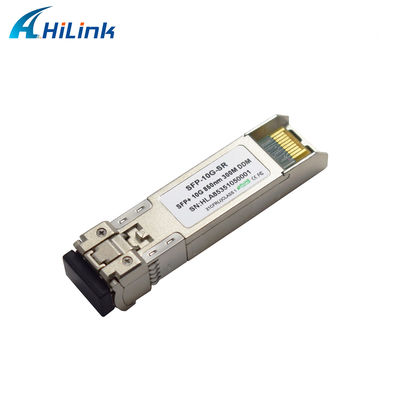 Modul SFP+ Multimode 10Gbps 850nm 300m, Transceiver Optik Fiber Hot-pluggable dengan Fungsi DDM