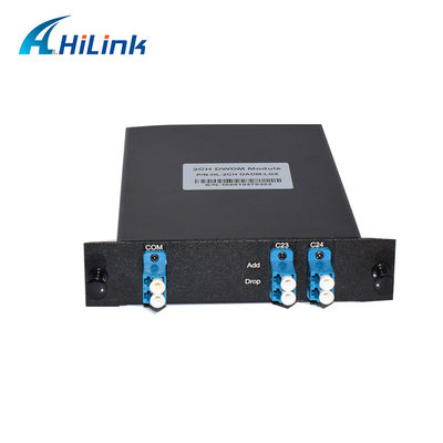 100GHz FTTX 1310nm 2CH Optical Mux Demux OADM DWDM Tambahkan Drop Module
