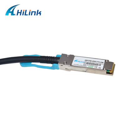 Kabel Tembaga MSA Twinax DAC QSFP DD 200G 3M QSFP56 Ke QSFP56
